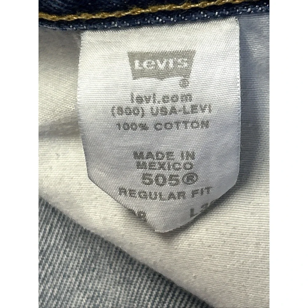 Levis Regular Fit 505 Mens Jeans Blue Size W38/L30‎
